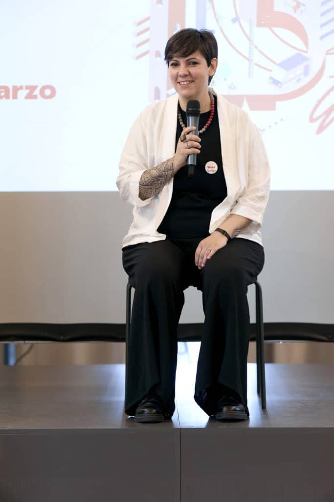 Valentina di Siena durante il momento “Take a Breath” al Brand Camp 2026